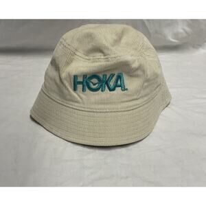 Hoka corduroy bucket Hat summer mile club One Size Unisex's SM/MD Color Cream